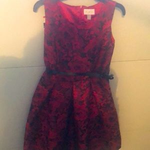 Children’s place Beautiful black and red rose dress size 14 girls